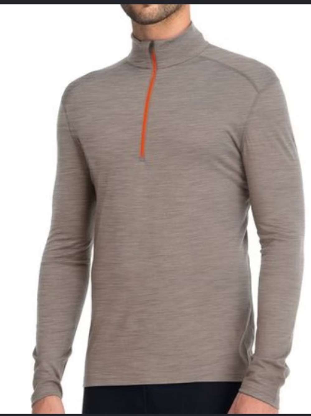 Icebreaker men’s bodyfit 200 merino wool 1/4 zip long sleeve base layer top XL